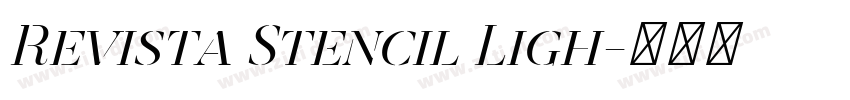 Revista Stencil Ligh字体转换